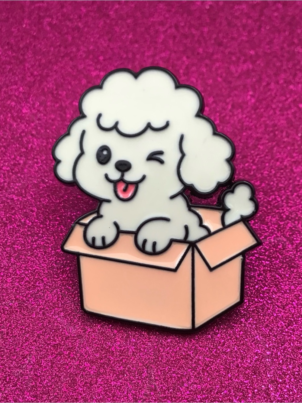 Poodle Enamel Pin